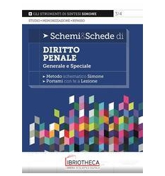 SCHEMI & SCHEDE DI DIRITTO PENALE GENERALE E SPECIAL