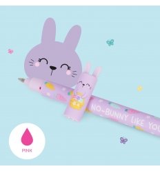 Set di 2 Penne Gel Cancellabili rosa e viola easter