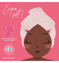 Asciugamano per Capelli a Turbante - Kitty