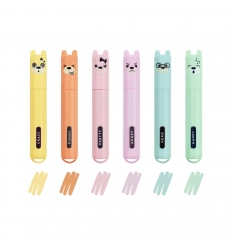 Set di 6 Mini Evidenziatori - Teddy's Style