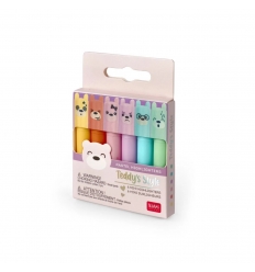 Set di 6 Mini Evidenziatori - Teddy's Style
