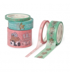 Set di 5 Nastri Adesivi di Carta Cute Animals 