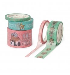 Set di 5 Nastri Adesivi di Carta Cute Animals 