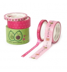 Set di 5 Nastri Adesivi di Carta Avocado