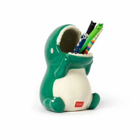 Portapenne in Ceramica - dino