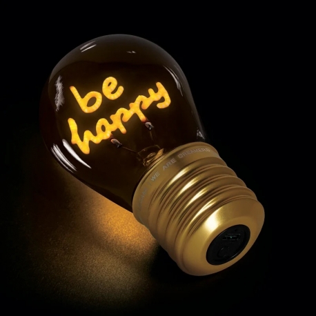 Lampada da Tavolo a Forma di Lampadina be happy