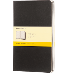 RULED CAHIER BLACK COVER LARGE