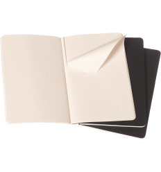 RULED CAHIER BLACK COVER LARGE