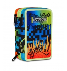 ASTUCCIO 3ZIP SEVEN SCRIBBLED FLAME