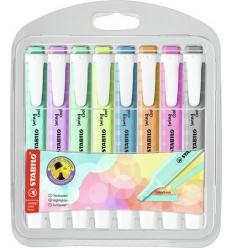 EVIDENZIATORI STABILO SWING PASTEL 8 COLORI PASTEL
