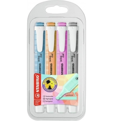 EVIDENZIATORI STABILO SWING PASTEL 4 COLORI