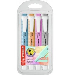 EVIDENZIATORI STABILO SWING PASTEL 4 COLORI