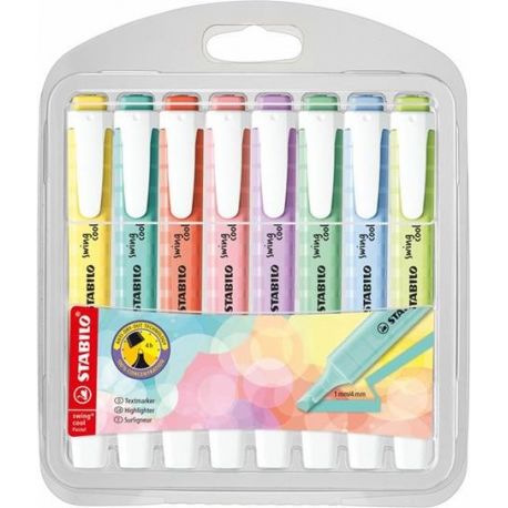 EVIDENZIATORI STABILO SWING PASTEL 8 COLORI