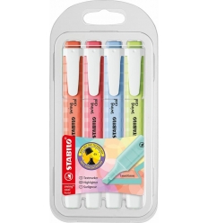 EVIDENZIATORI STABILO SWING PASTEL 4 COLORI