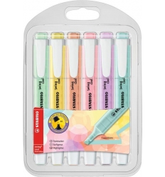 EVIDENZIATORI STABILO SWING PASTEL 6 COLORI