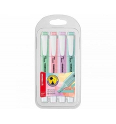 EVIDENZIATORI STABILO SWING PASTEL 4 COLORI