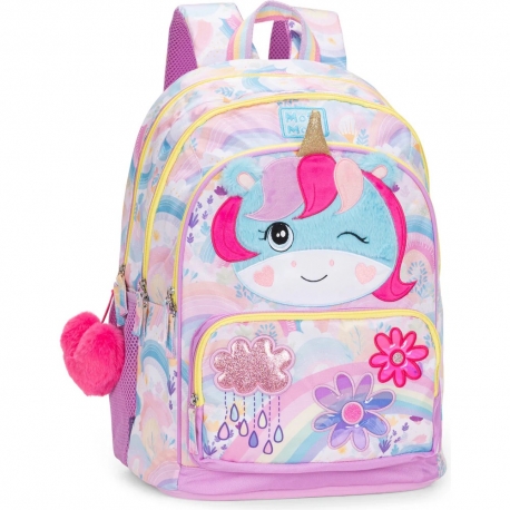 ZAINO SCUOLA ORG. UNICORNO MOFUMOFU