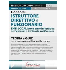CONCORSI ISTRUTTORE DIRETTIVO E FUNZIONARIO - ENTI L