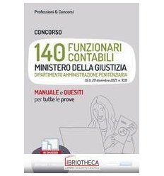 140 FUNZIONARI CONTABILI MIN.GIUST.D.A.P
