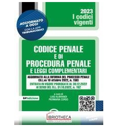 Codice penale e di procedura penale e le