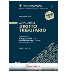 MAN DIRITTO TRIBUTARIO 2017