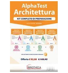 ALPHA TEST ARCHITETTURA. KIT COMPLETO DI PREPARAZION