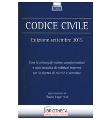 CODICE CIVILE SETTEMBRE 2015