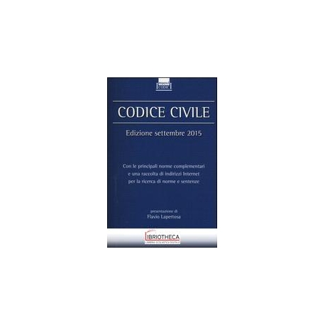 CODICE CIVILE SETTEMBRE 2015
