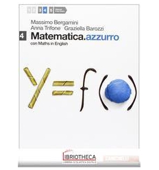 MATEMATICA AZZURRO CON MATHS IN ENGLISH 4 ED. MISTA