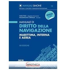 MANUALE DI DIRITTO DELLA NAVIGAZIONE MARITTIMA, INTERNA E AEREA