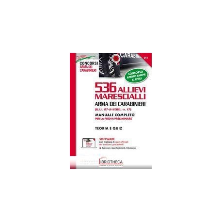 NE/214 CONCORSO 536 ALLIEVI MARESCIALLI