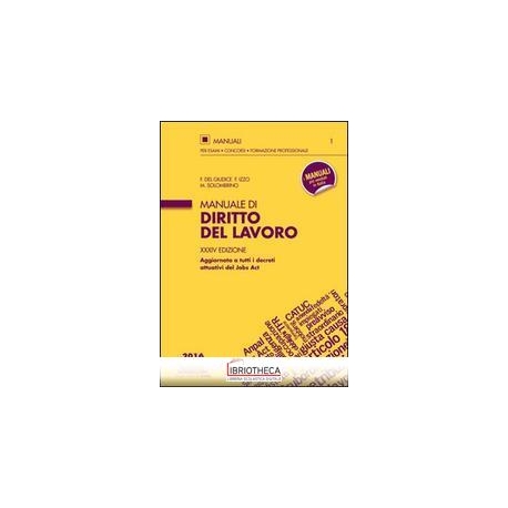 MANUALE DI DIRITTO DEL LAVORO
