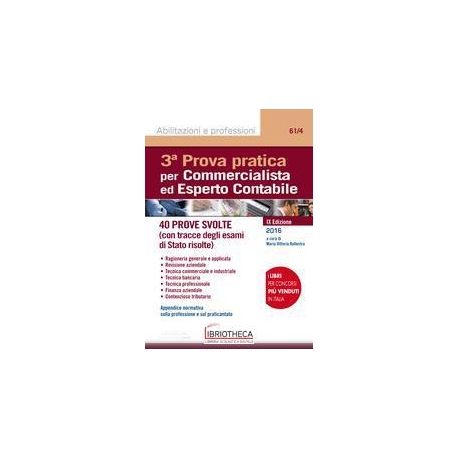 3Â° PROVA PRATICA PER COMMERCIALISTA ED ESPERTO CONT