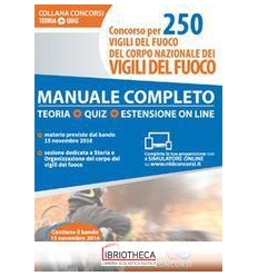 CONCORSO PER 250 VIGILI DEL FUOCO DEL CORPO NAZIONAL