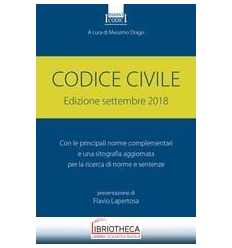 CODICE CIVILE. SETTEMBRE 2018