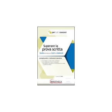 SUPERARE LA PROVA SCRITTA
