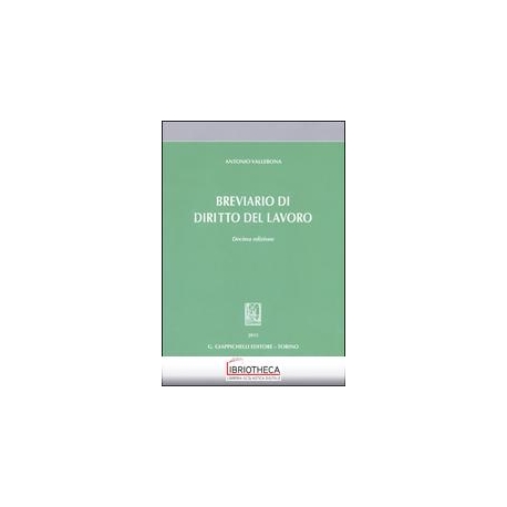 BREVIARIO DI DIRITTO DEL LAVORO