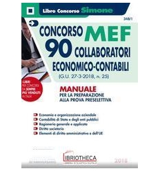 348/1 CONCORSO MEF 90 COLLABORATORI ECO