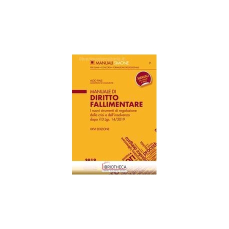 9 MANUALE DI DIRITTO FALLIMENTARE