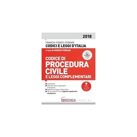 CODICE PROCEDURA CIVILE 2018