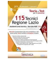 115 TECNICI REGIONE LAZIO. ASSISTENTI AREA TECNICA P