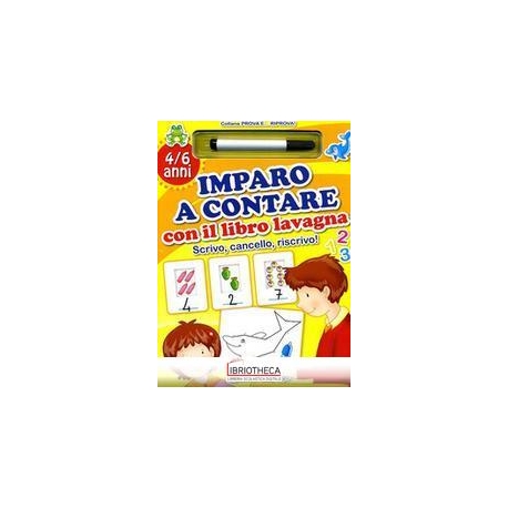 IMPARO A CONTARE CON IL LIBRO LAVAGNA - 4/6 ANNI