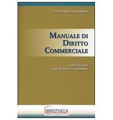 MANUALE DI DIRITTO COMMERCIALE