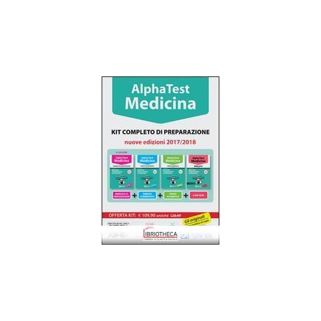 ALPHA TEST. MEDICINA ODONTOIATRIA VETERINARIA. KIT C