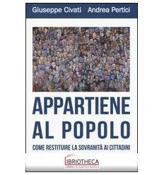 APPARTIENE AL POPOLO - COME RESTITUIRE LA SOVRANIT?