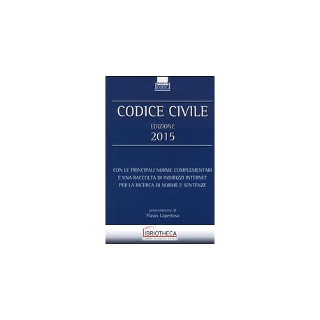 CODICE CIVILE 2015