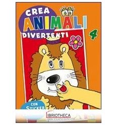 CREA ANIMALI DIVERTENTI. CON ADESIVI. EDIZ. ILLUSTRA