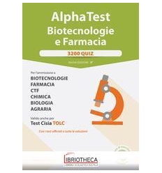 ALPHA TEST BIOTECNOLOGIA E FARMACIA. 3200 QUIZ