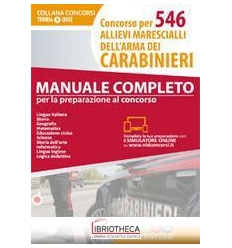 CONCORSO PER 546 ALLIEVI MARESCIALLI DELL'ARMA DEI C