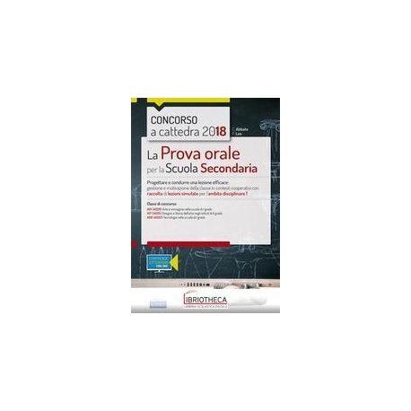 PROVA ORALE SC.SECOND.AMB.1 E TECNOLOGI